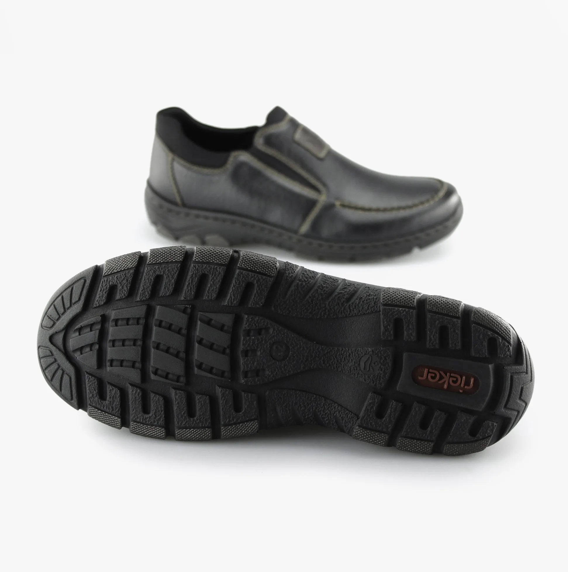 19961-03 Mens Casual Loafers Black