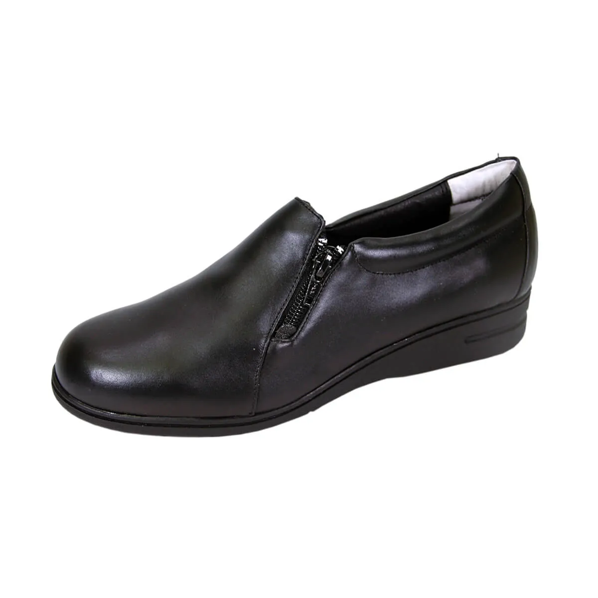 24 HOUR COMFORT Bobbi Women's Wide Width Leather Loafers