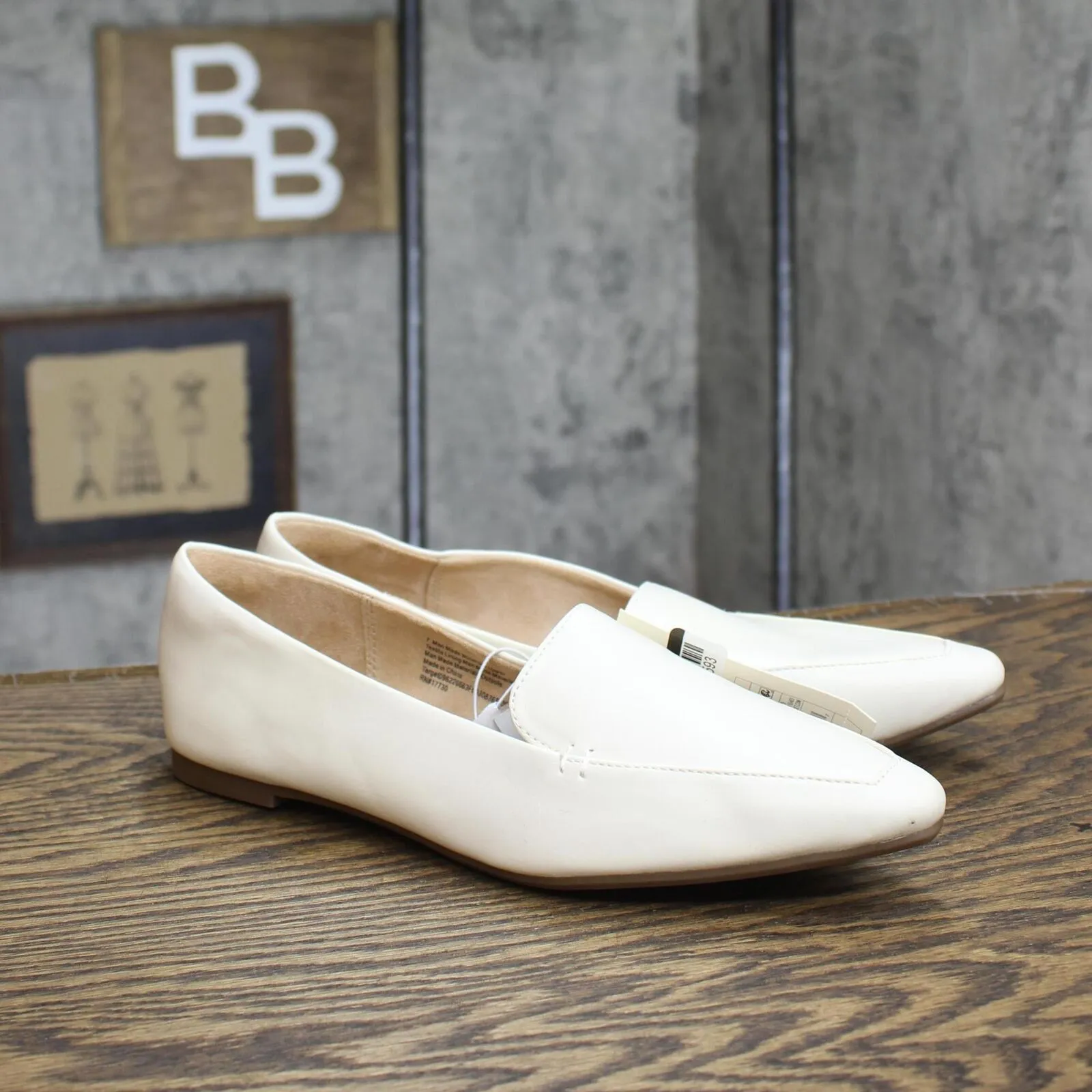 A New Day Women's Hayes Loafer Flats with Memory Foam Insole Cream Off White 7M