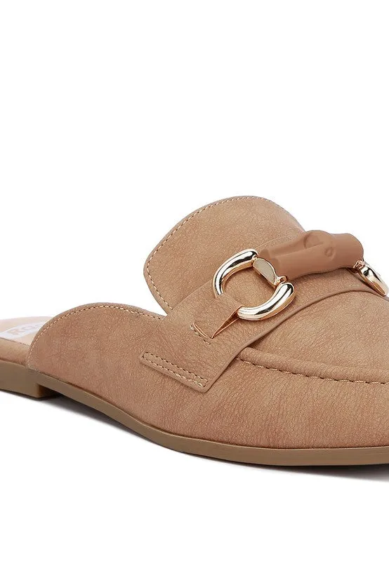 Abner Raffia Slip On Mules