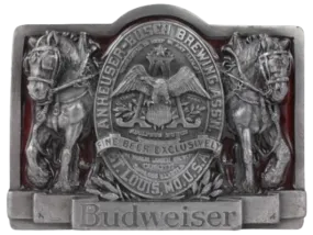 Budweiser Shires Anheuser-Busch Brewing Ass' N Belt Buckle