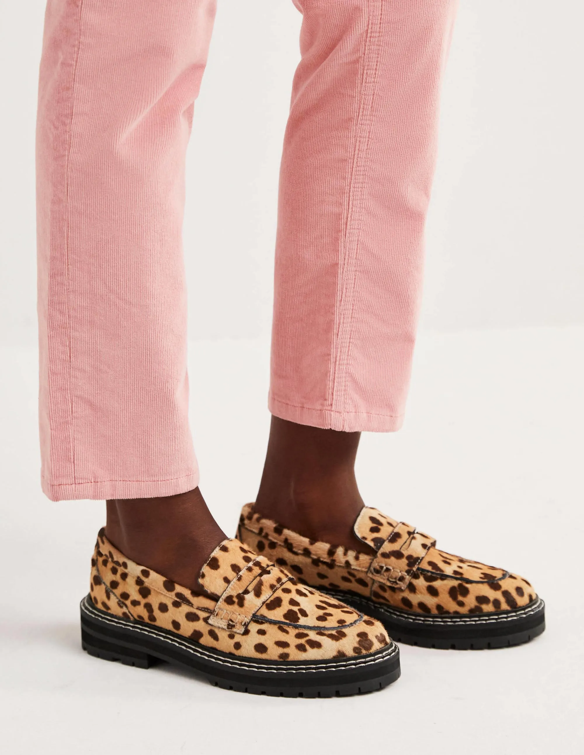 Chunky Loafers-Leopard