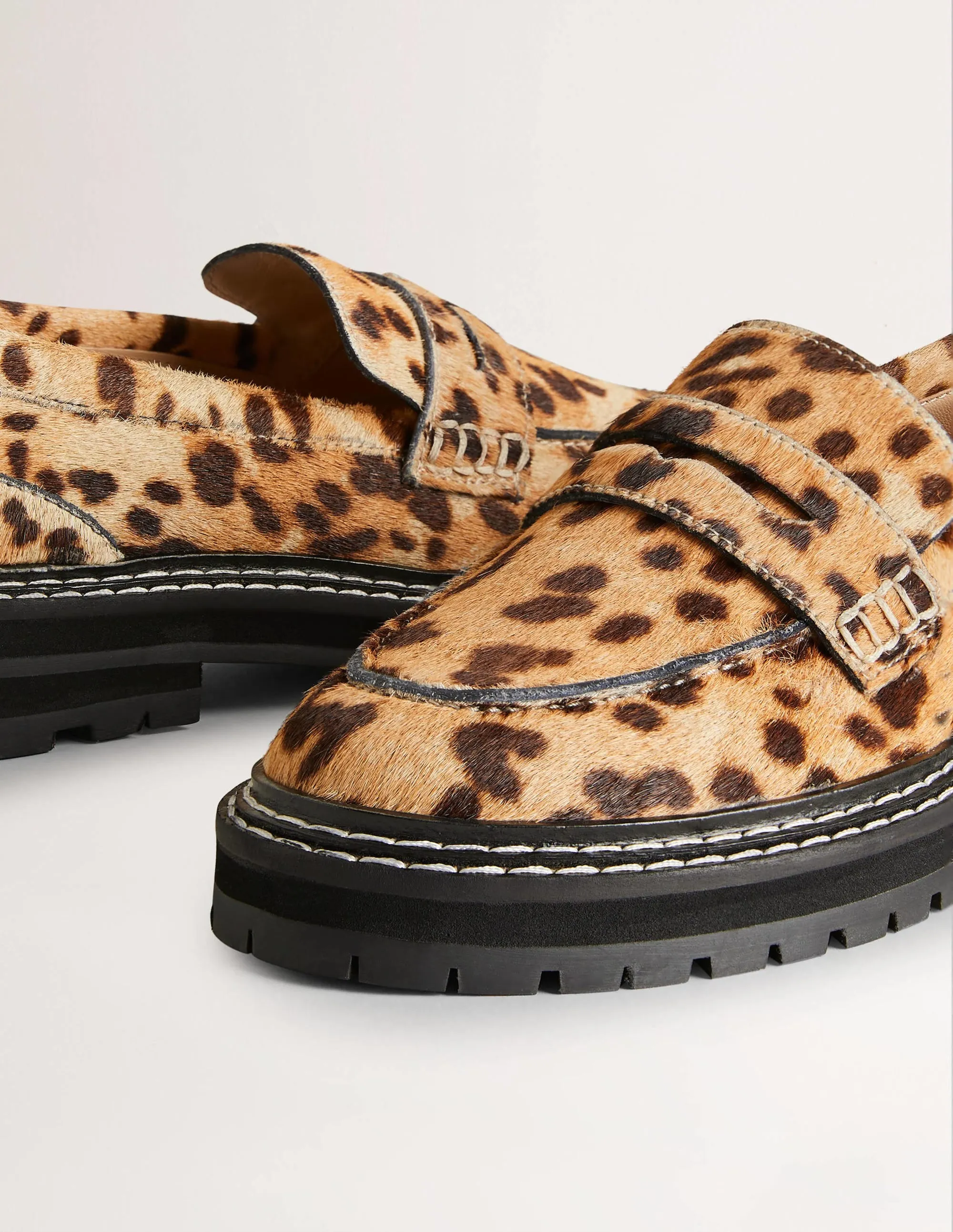 Chunky Loafers-Leopard