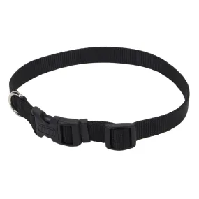 Coastal Adjustable Nylon Collar with Tuff Buckle Small Black