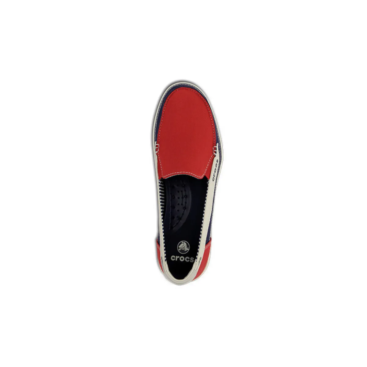 Crocs Walu Canvas Loafer Women - Red/Oyster