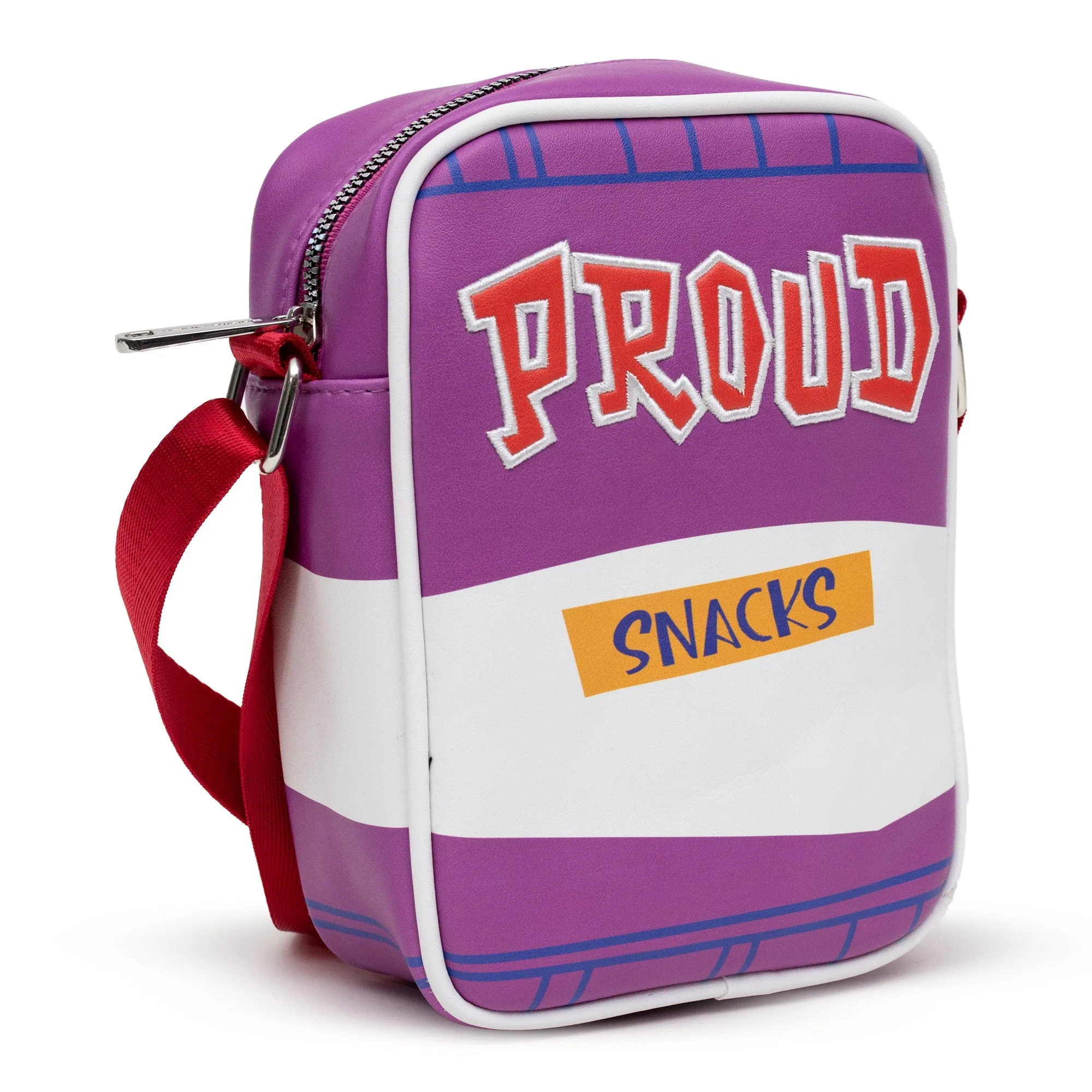 Disney Bag, Cross Body, The Proud Family Proud Snacks Logo, Purple, Vegan Leather