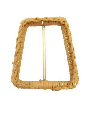 Elegant Raffia Handmade Adjustable Buckle