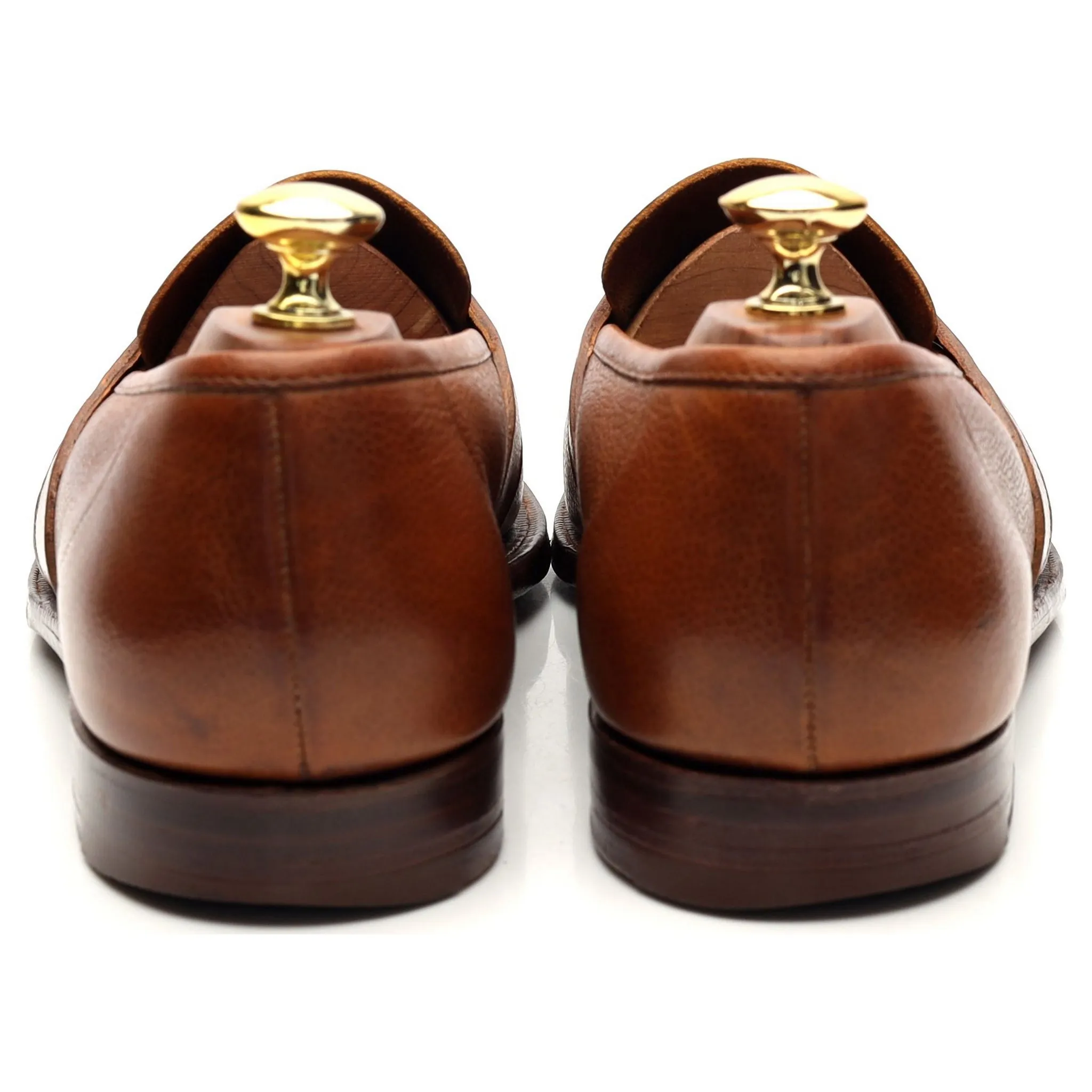 Foster & Son Tan Brown Leather Loafers UK 8.5 E