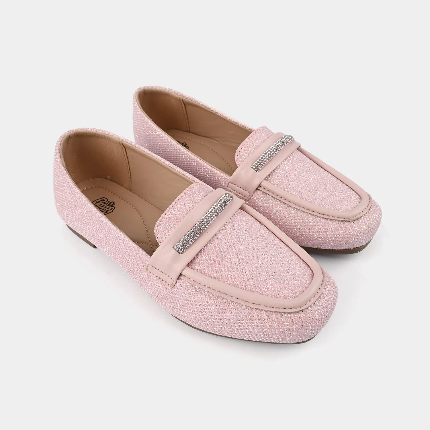 Girls Loafer OS-02-Tea.Pink