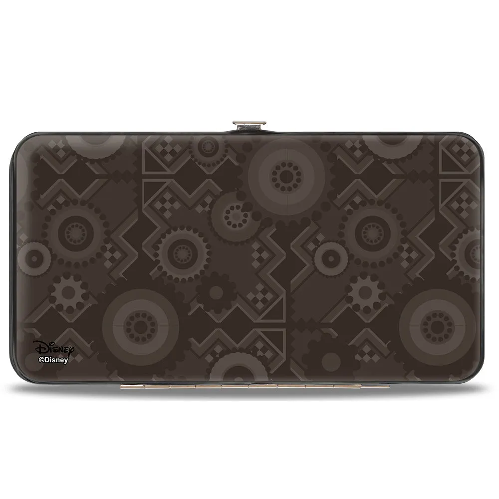 Hinged Wallet - The Lion King Scar Pose Tribal Pattern Browns