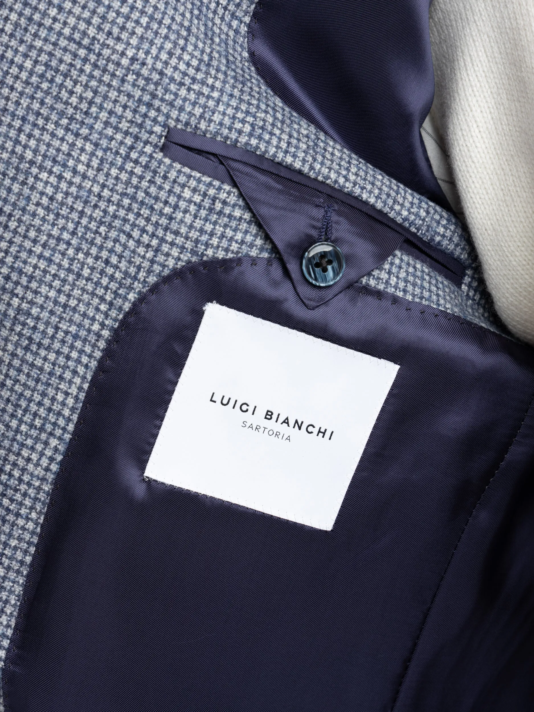 Light Blue Check Wool-Alpaca Sport Jacket