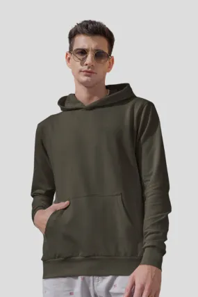 Olive Green Hoodie for men