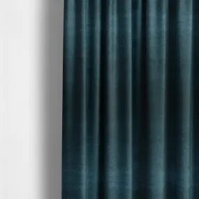 Plaza Opulence Soft Textured Velvet Furnishing Fabric In Navy Blue - Made To Measure Curtains