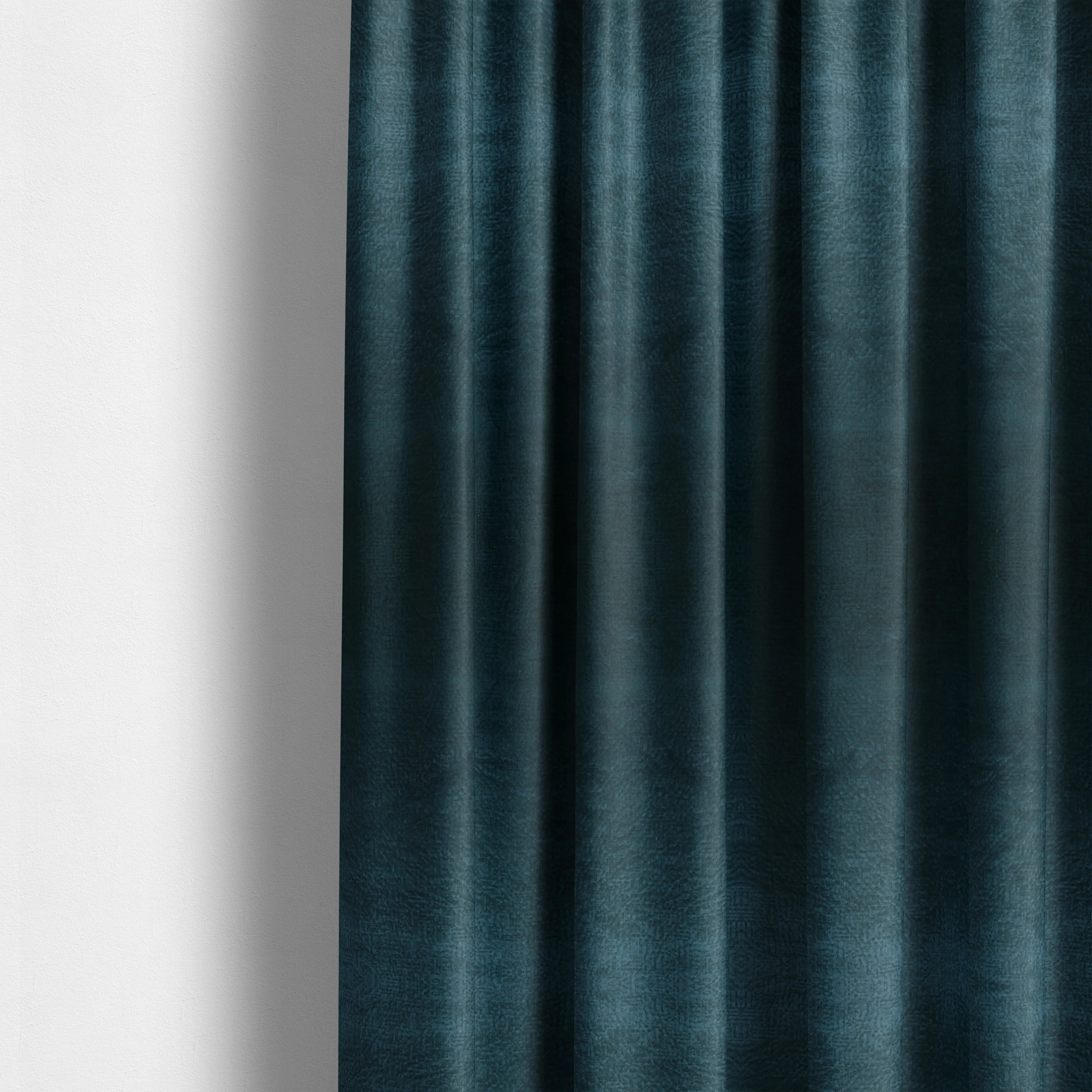 Plaza Opulence Soft Textured Velvet Furnishing Fabric In Navy Blue - Made To Measure Curtains