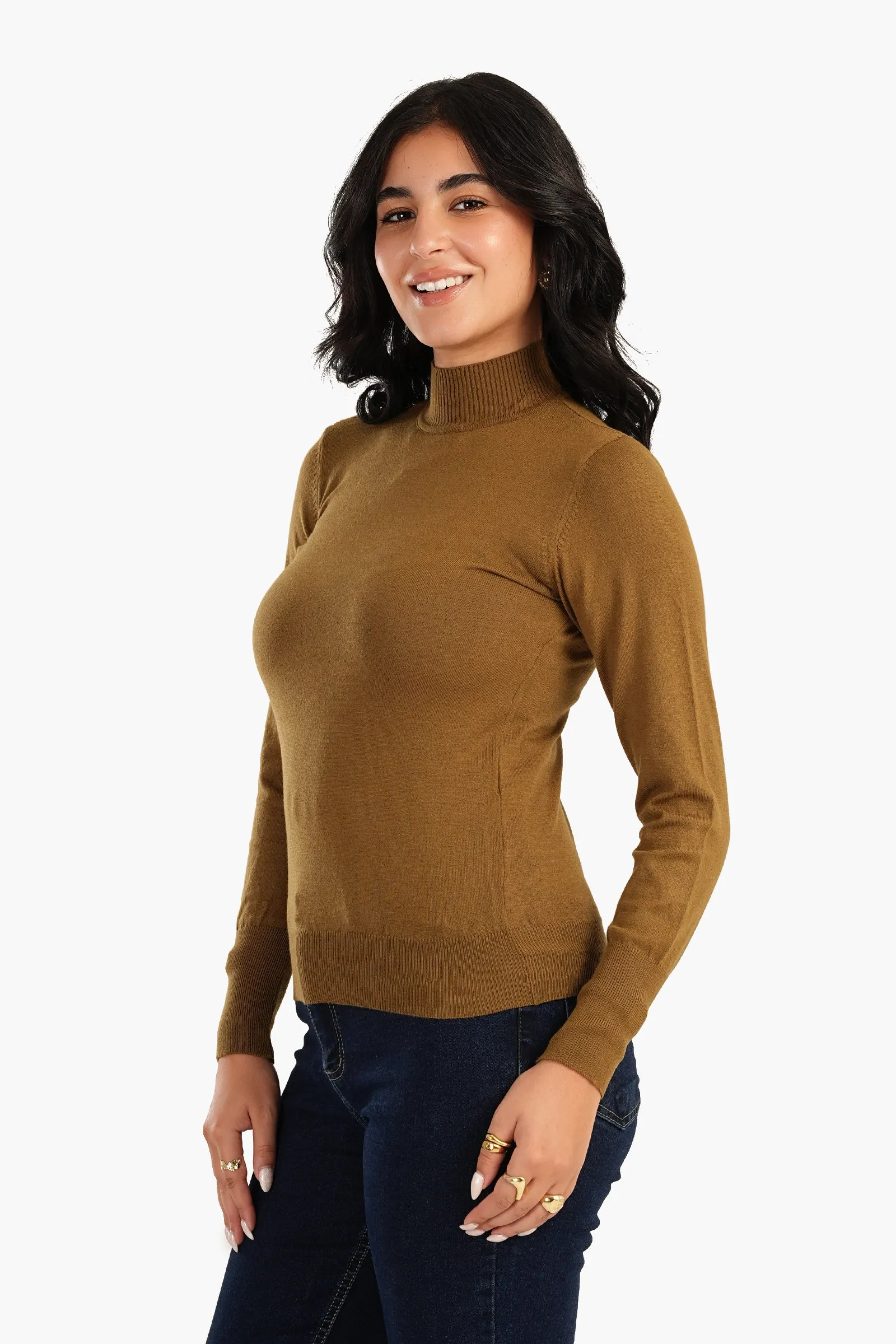 Pullover with Buttoned Shoulder