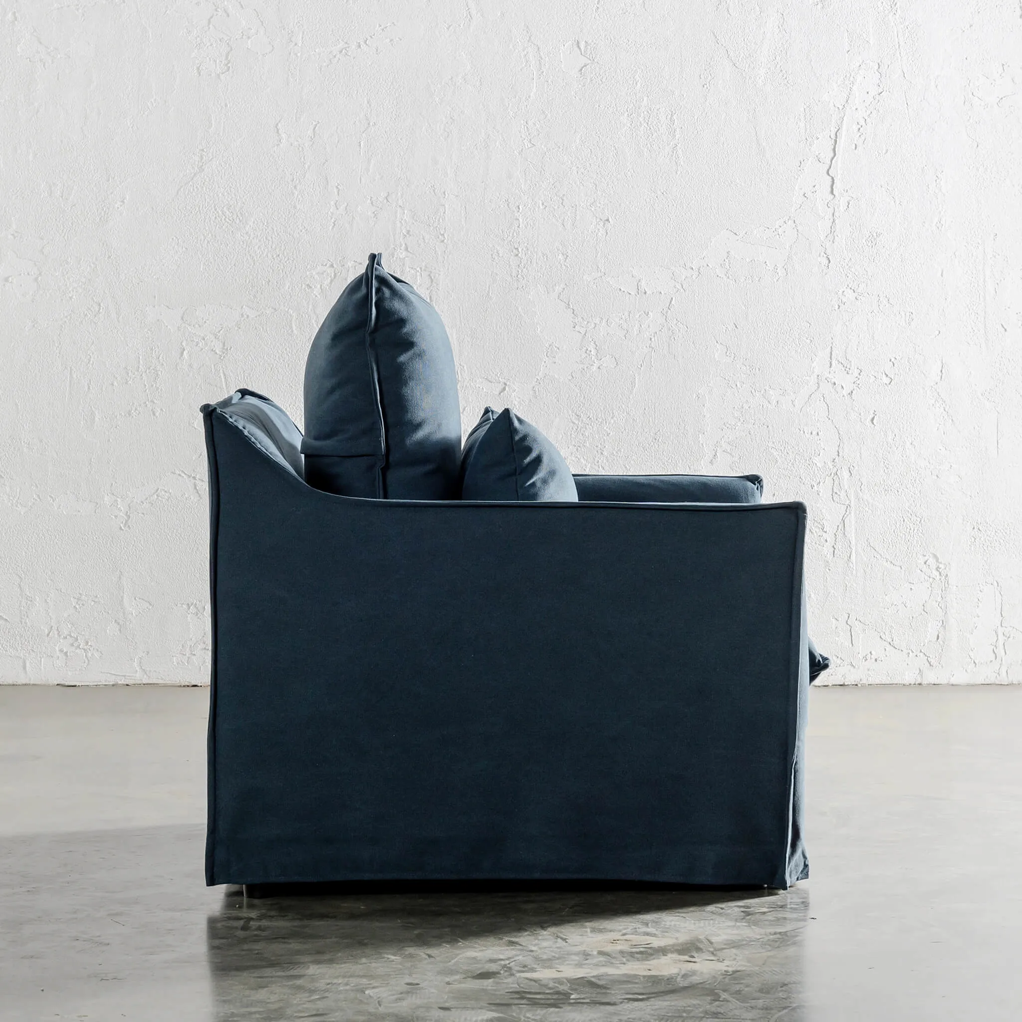 SEVILLA SLIPCOVER ARMCHAIR   |  MIDNIGHT DENIM