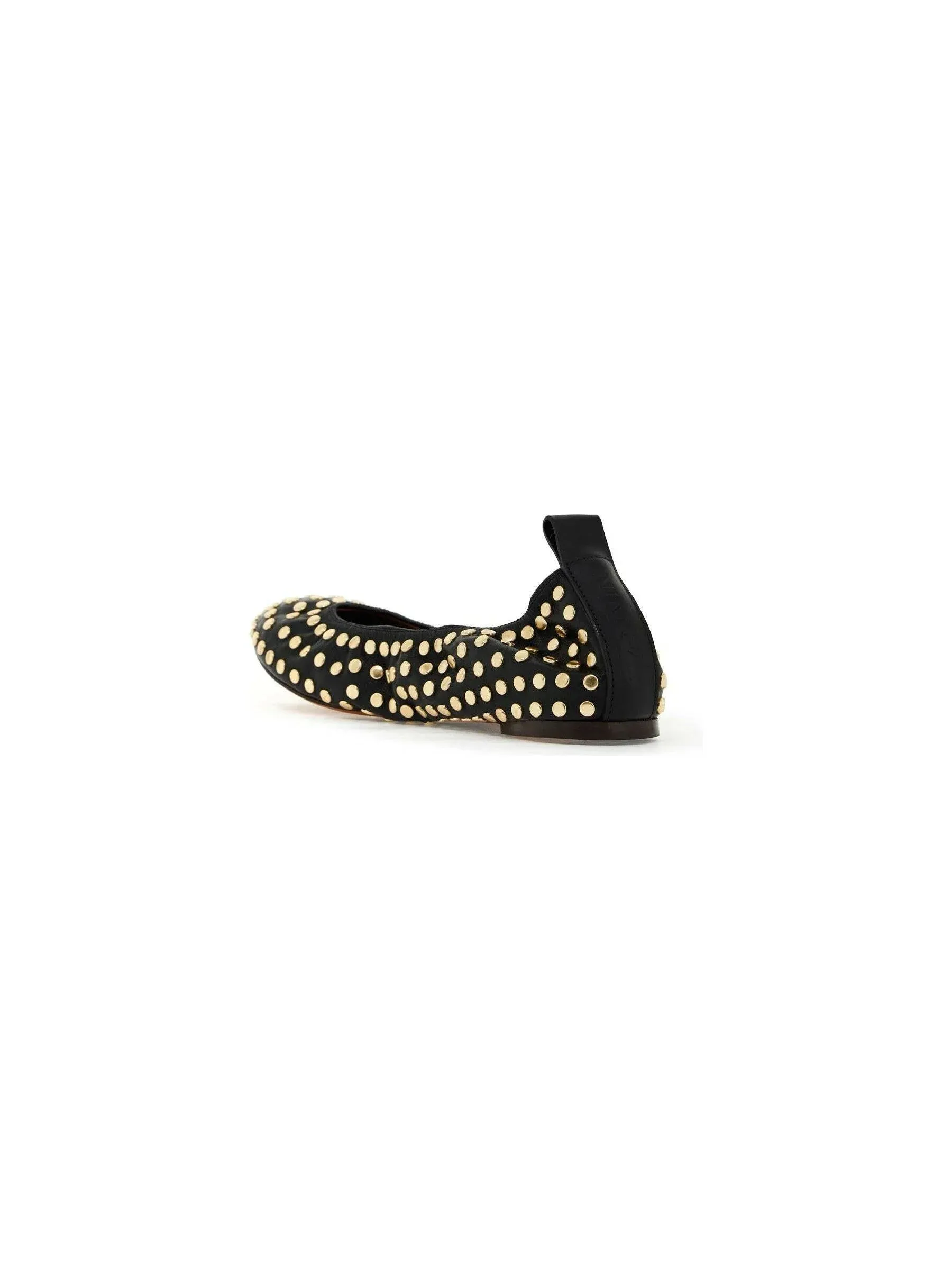 Studded Leather Ballet Flats