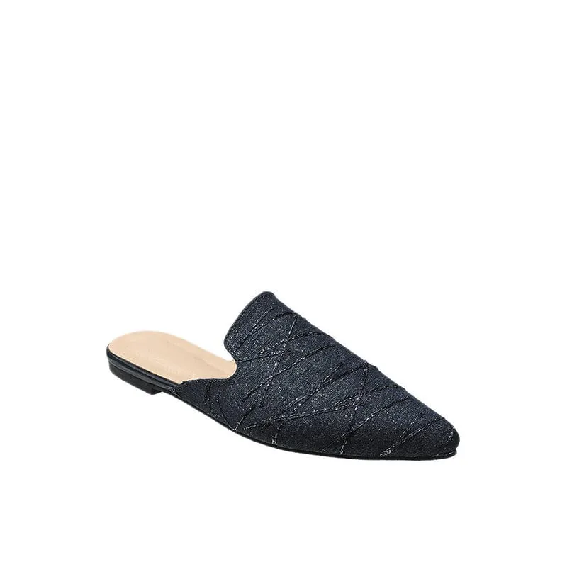 Toe Flat Mules