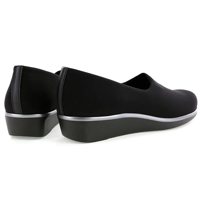 Womens SAS Bliss Slip On Wedge Black