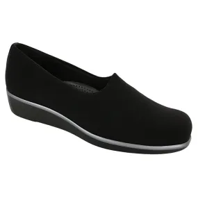 Womens SAS Bliss Slip On Wedge Black