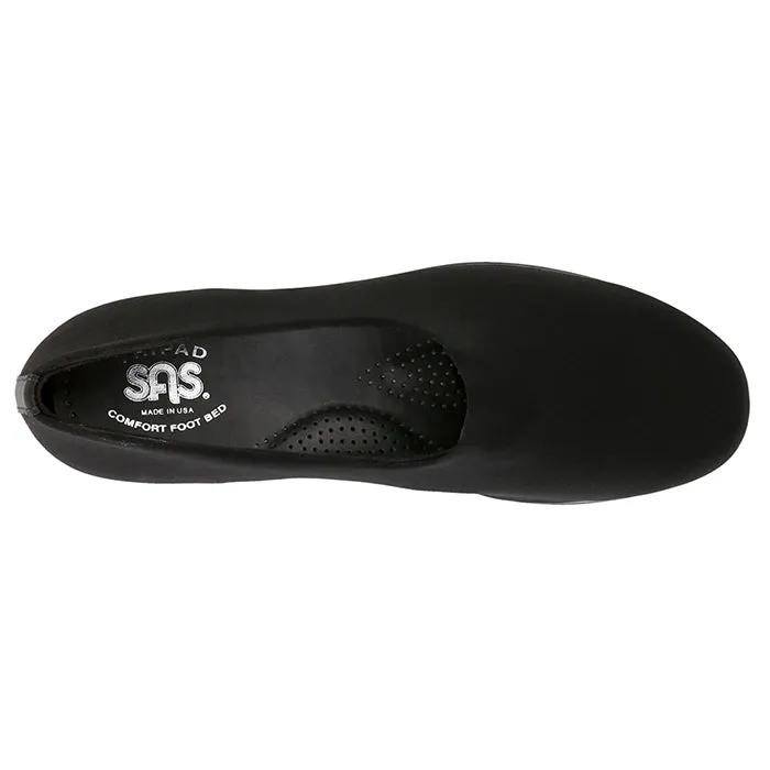 Womens SAS Bliss Slip On Wedge Black