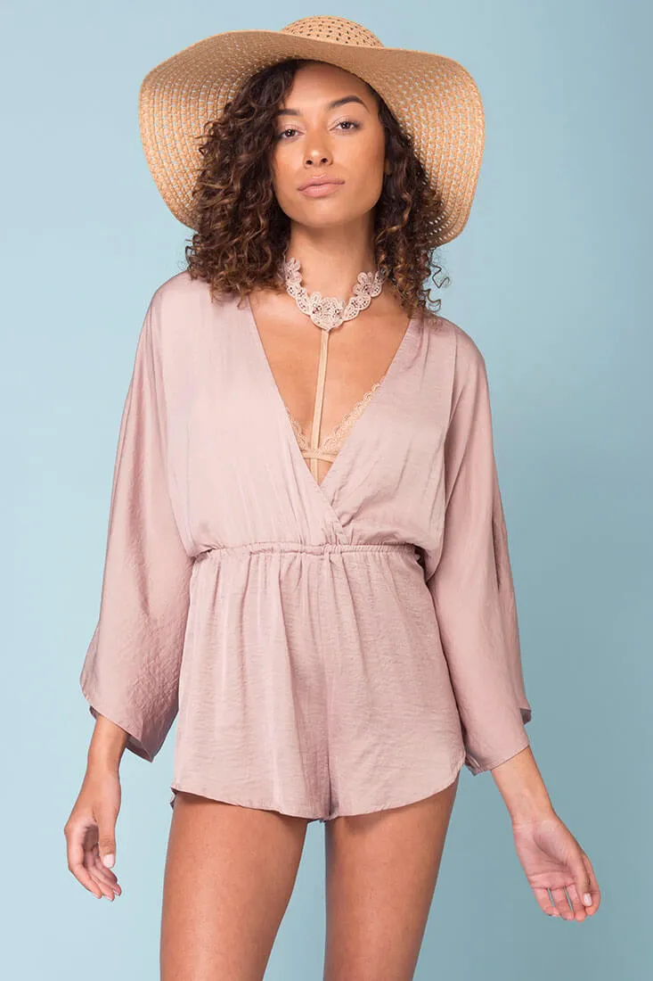 Zaylee Cute Casual Romper Mocha